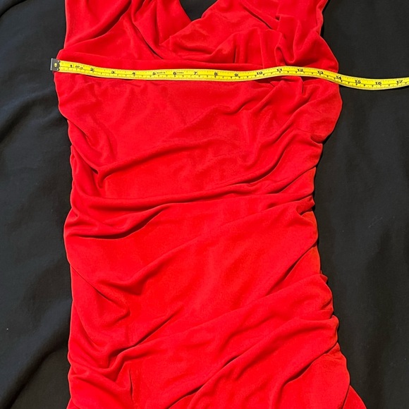 Casting women’s small red cocktail dress size T1 (2-4) - Picture 12 of 14